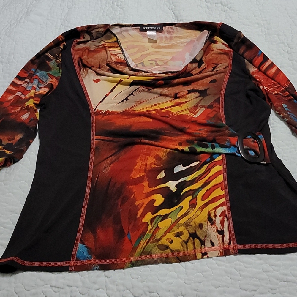 Softworks Designer Blouse Sz XXL